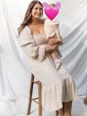 Nothing Fits But mommy and me matching dress and bubble
